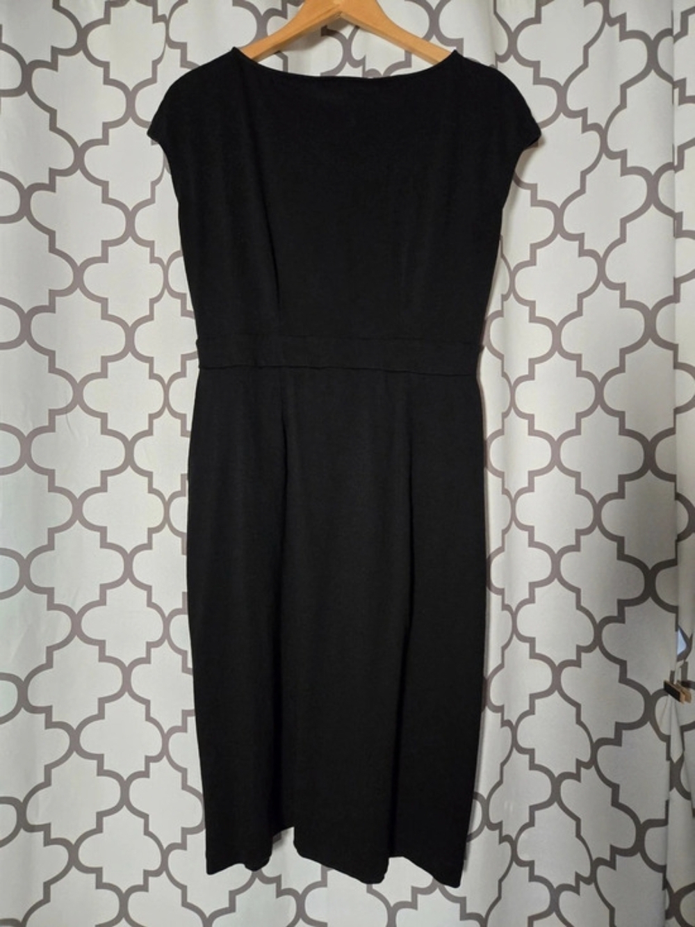 BODEN Florrie Black Cotton Midi Dress Size 8